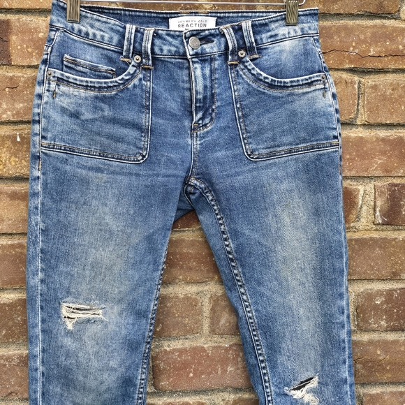 Kenneth Cole Reaction Low Rise Skinny Denim Jeans Sz 2 - Picture 2 of 9